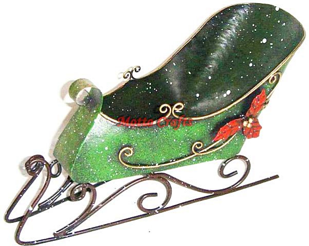 Metal Christmas Sledge Gift 