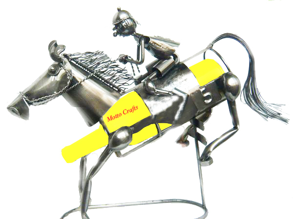Wine caddy/metal Figurine/metal wine bottle holders/horse