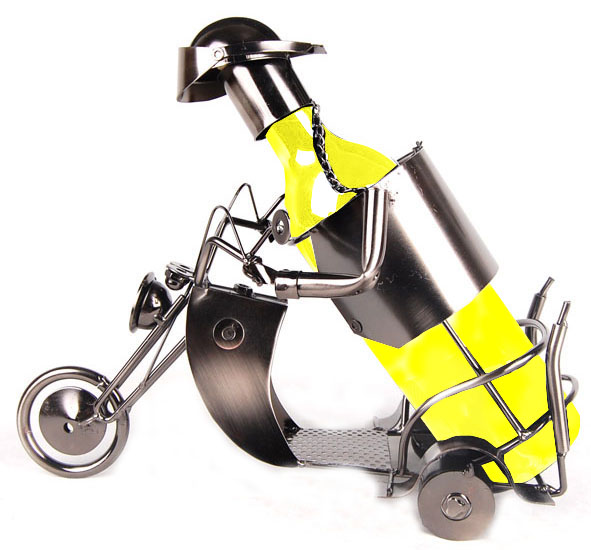 Motorcycle wine holders/wine racks