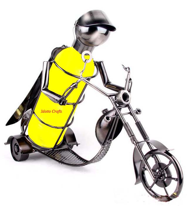 Motorcycle wine bottle holders/wine racks