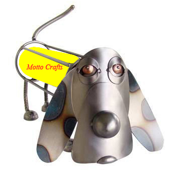 Color dog wine bottle holders/animal wine holder/Christmas gift/home decoration