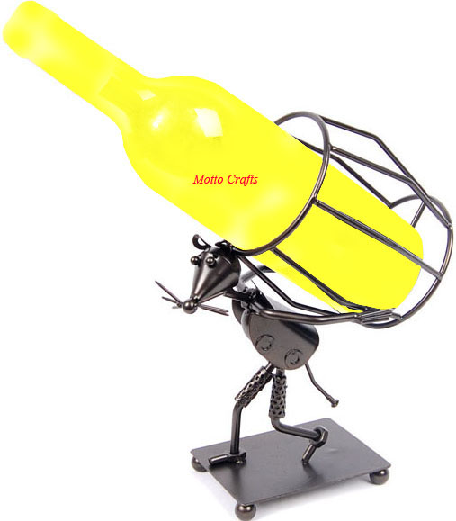 Mouse carrying wine bottle holders/animal wine holder/hot present/promotional gift/wine stand